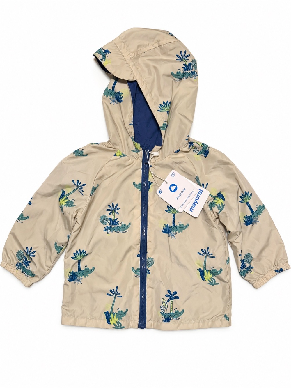 9M NWT Mayoral Reversible Crocodile Jacket